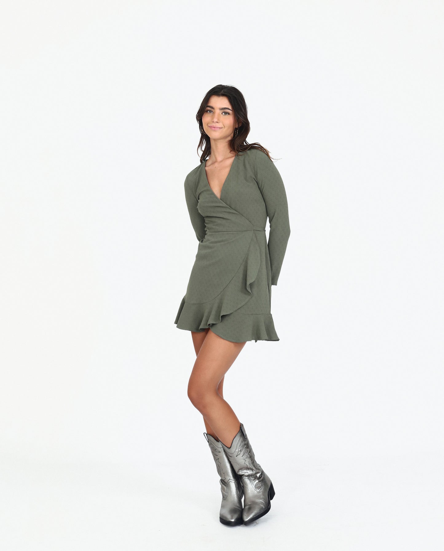 STORY OF MY LIFE DRESS - MILITARY GREEN
