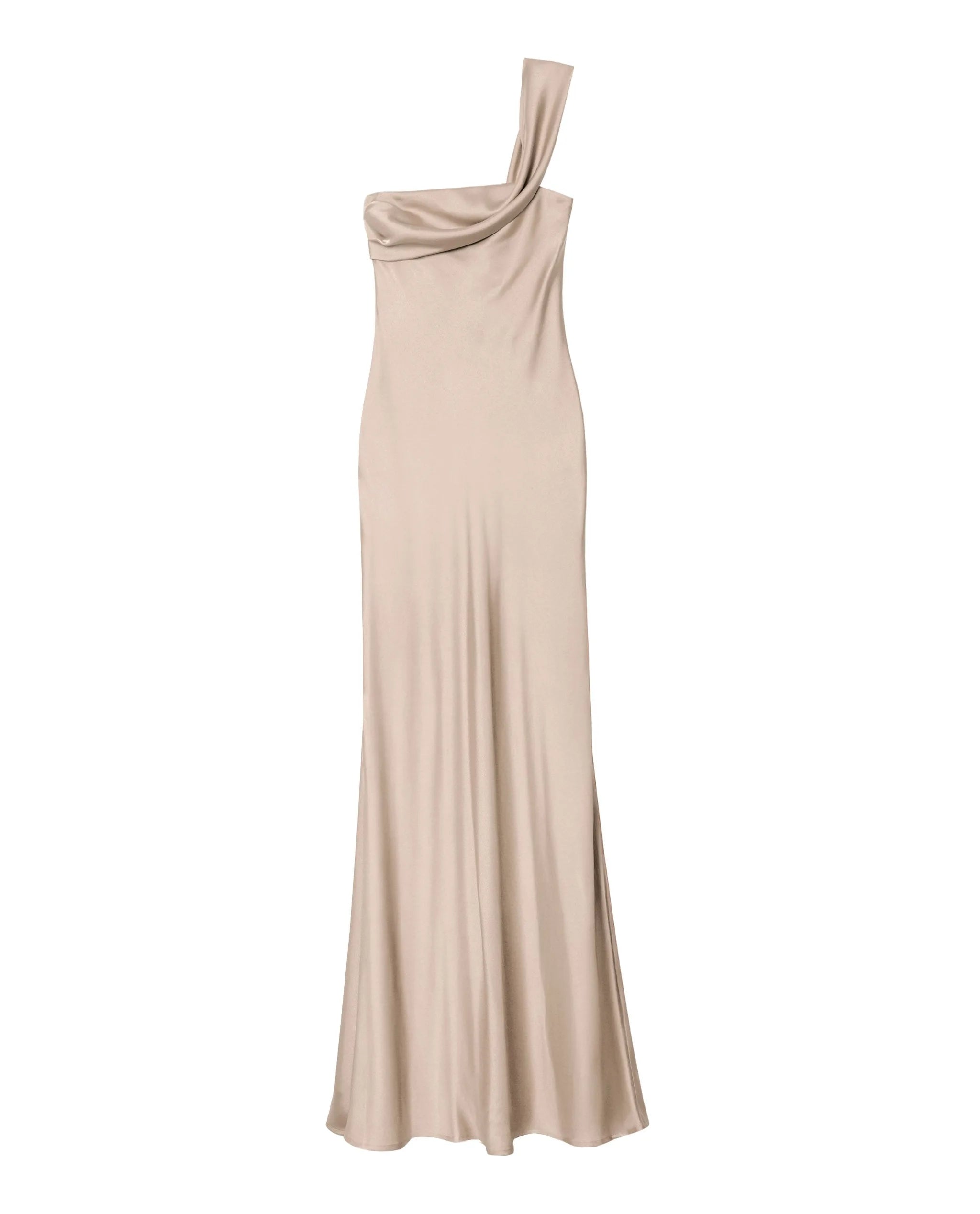 Asymmetrical Beige Maxi Dress | THE-ARE Guests Asymmetrical Beige Maxi Dress | THE-ARE Guests