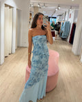VESTIDO CAROLINE · CELESTE