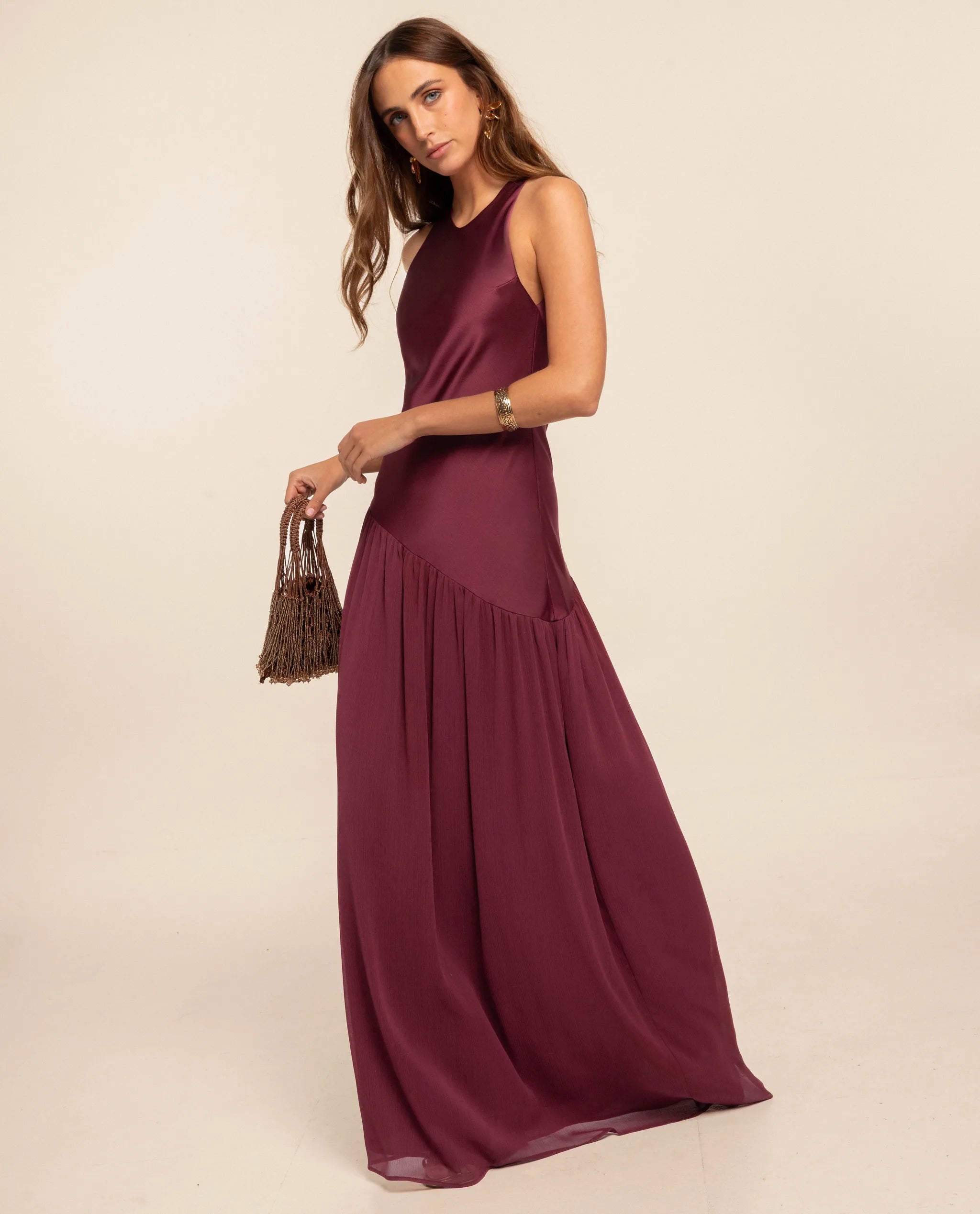 eci maxi dress Beige By Eci Maxi Dress