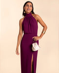 MRS. ALCARAZ | Elegant Long Halter Dress with Slit | THE-ARE Guests