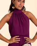 MRS. ALCARAZ | Elegant Long Halter Dress with Slit | THE-ARE Guests