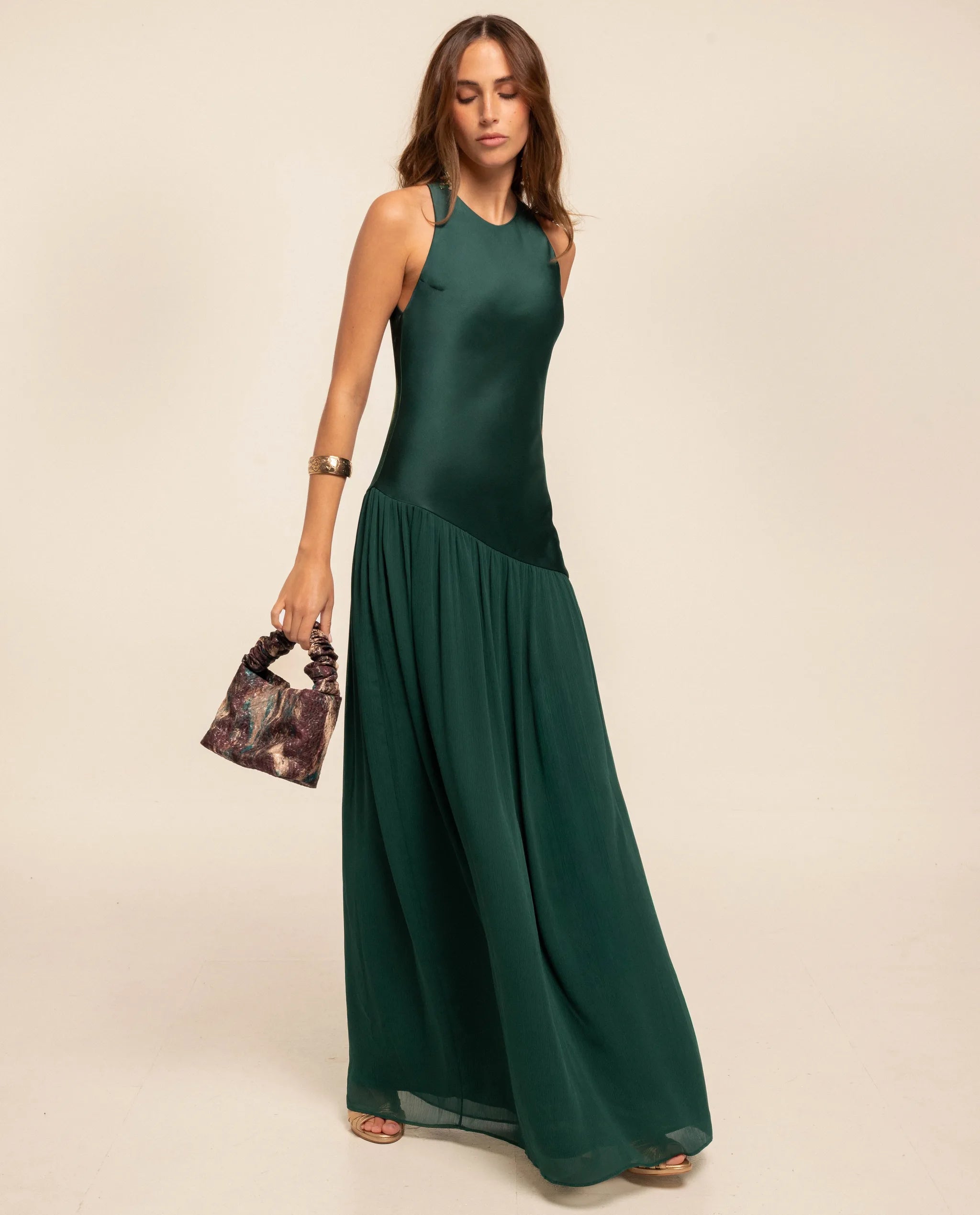 the are green dress VALENTINA DRESS GREEN