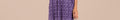 Vestido Largo Estampado Morado Asimétrico Lazada al Cuello | Invitadas THE-ARE