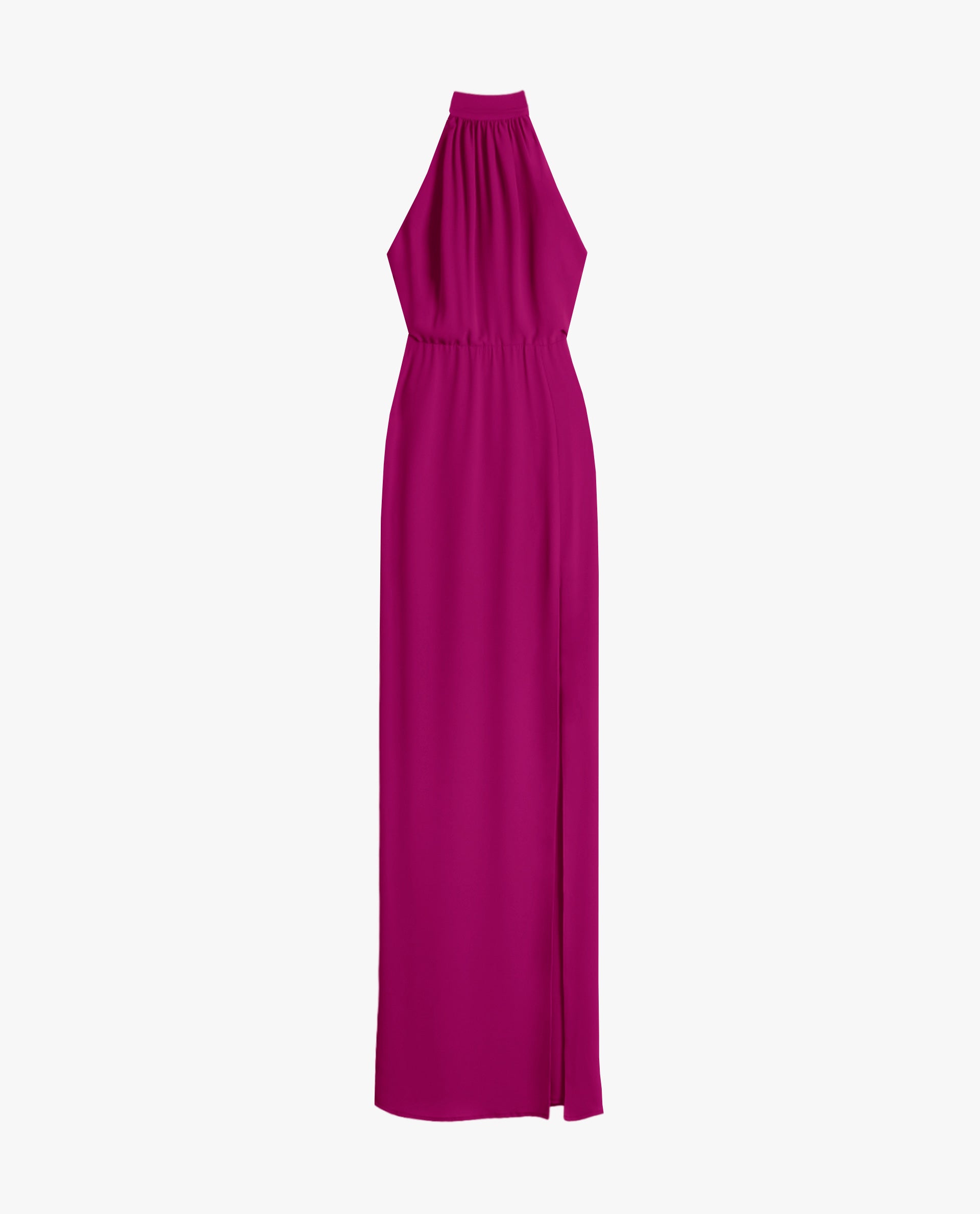 Elegant Fuchsia Maxi Dress with Open Back | THE-ARE Guests Elegant Fuchsia Maxi Dress with Open Back | THE-ARE Guests