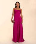 VESTIDO MRS. HUDSON | Vestido Largo Orquídea Abertura Pierna | Colección Eventos THE-ARE