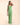 Vestido de Tirantes Verde Lima Lencero Jacquard | Invitadas THE-ARE