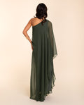 VESTIDO MRS. RIVERA | Vestido Larg Vestido Largo Fluido Verde Elegante | Invitadas THE-ARE