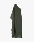VESTIDO MRS. RIVERA | Vestido Larg Vestido Largo Fluido Verde Elegante | Invitadas THE-ARE