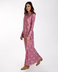 VESTIDO WILDFLOWER | Vestido Midi Estampado Lila con Manga | THE-ARE