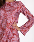 VESTIDO WILDFLOWER | Vestido Midi Estampado Lila con Manga | THE-ARE