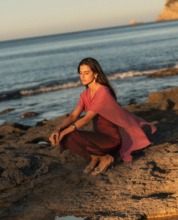 VESTIDO BÁRBARA · FRAMBUESA