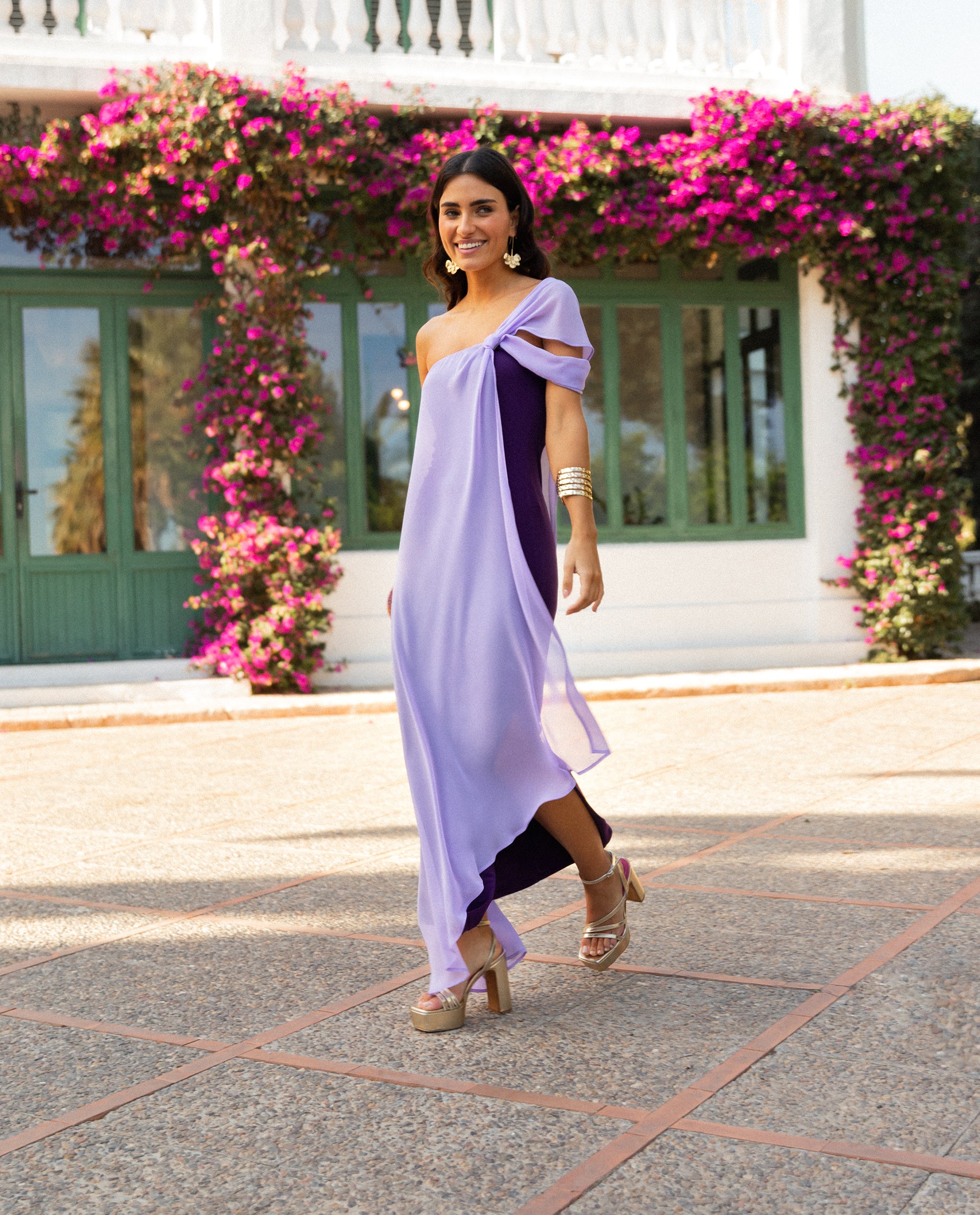 Vestido Midi Vestido Escote Bardot Invitada Boda Vestido Midi