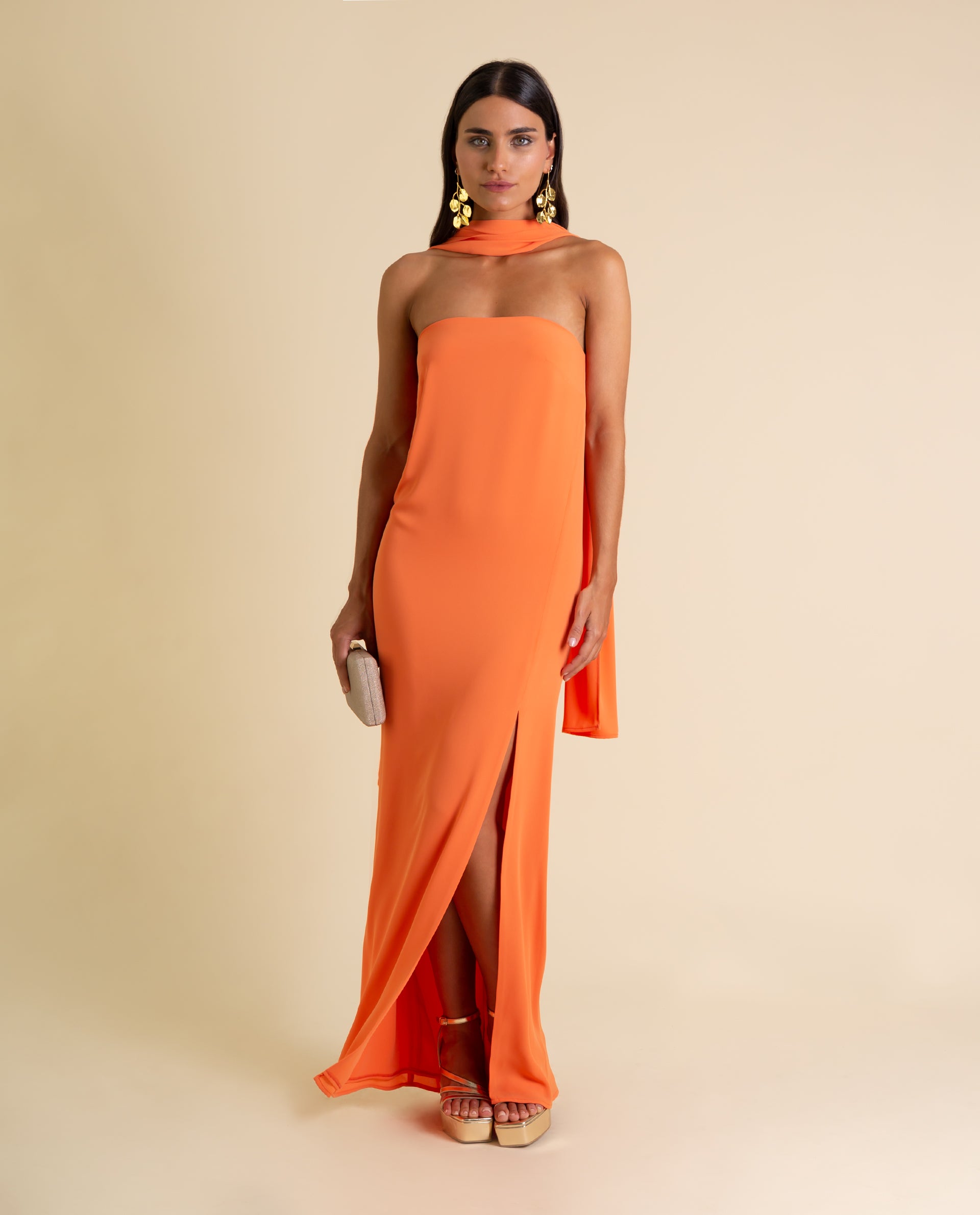 orange dress sash Vibrant Orange Sash
