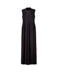 Vestido Midi Negro con Brillo y Espalda Descubierta | Vestidos Navidad THE-ARE