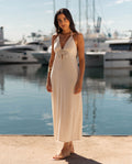 GOLDEN BRUNCH DRESS · BEIGE