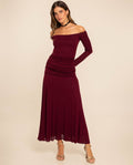 VESTIDO MERCEDES · BURDEOS