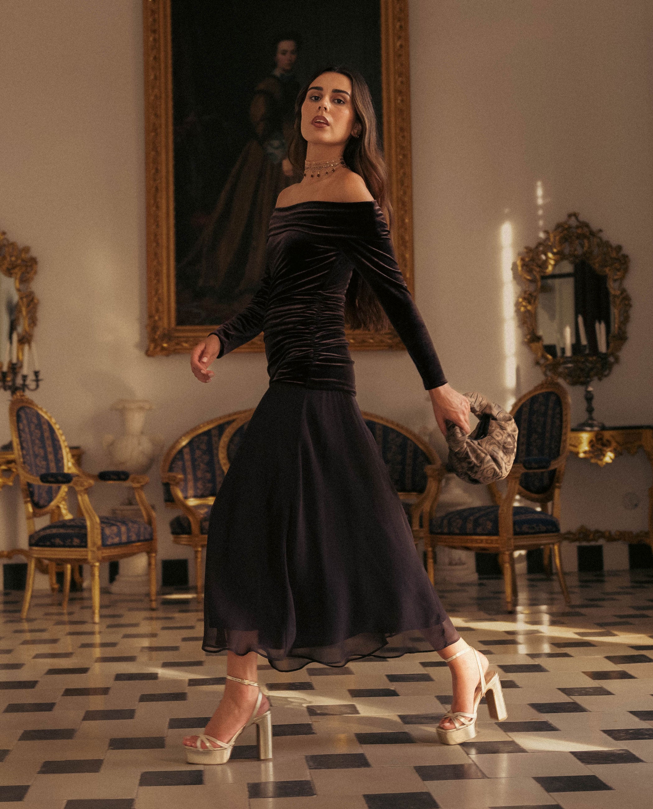 VESTIDO ISABEL - CASTANHO