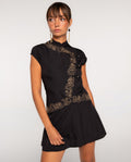 VESTIDO MIDNIGHT DRAFT · NEGRO