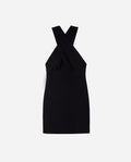 VESTIDO TAKE IT EASY | Vestido Mini Negro Lazada al Cuello | Fiesta Mujer THE-ARE