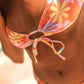BIKINI TWENTIES | Bikini Flores con Escote Fruncido | Bikinis y Bañadores THE-ARE