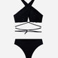 BIKINI MORE DREAMING | Bikini Negro Multiposición Braga Alta | Bikinis Bañadores 2021 THE-ARE