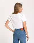 NEPO BABY T-SHIRT | Women's Short Sleeve White T-Shirt Nepo Baby | THE-ARE