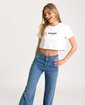 NEPO BABY T-SHIRT | Women's Short Sleeve White T-Shirt Nepo Baby | THE-ARE