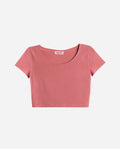 T-SHIRT READY TO LIVE | Top cor-de-rosa com mangas curtas para mulher | THE-ARE
