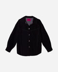 CAZADORA MOST WANTED  | Cazadora Negra Vaquera de Mujer Oversize | THE-ARE