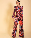 PANTALÓN MRS. CALERO | Pantalón Fluido Elegante Estampado | Colección Eventos THE-ARE