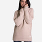 JERSEY CITY | Jersey beige cuello alto oversize mujer | Jerseys anchos chicas | THE-ARE