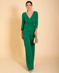 BLUSA MRS. ARTILES  | Blusa Manga Larga Verde Invitadas | THE-ARE