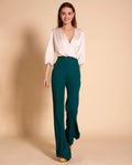 PANTALÓN SIRENA ALTO | Pantalón Acampanado Elegante Mujer | Invitada THE-ARE