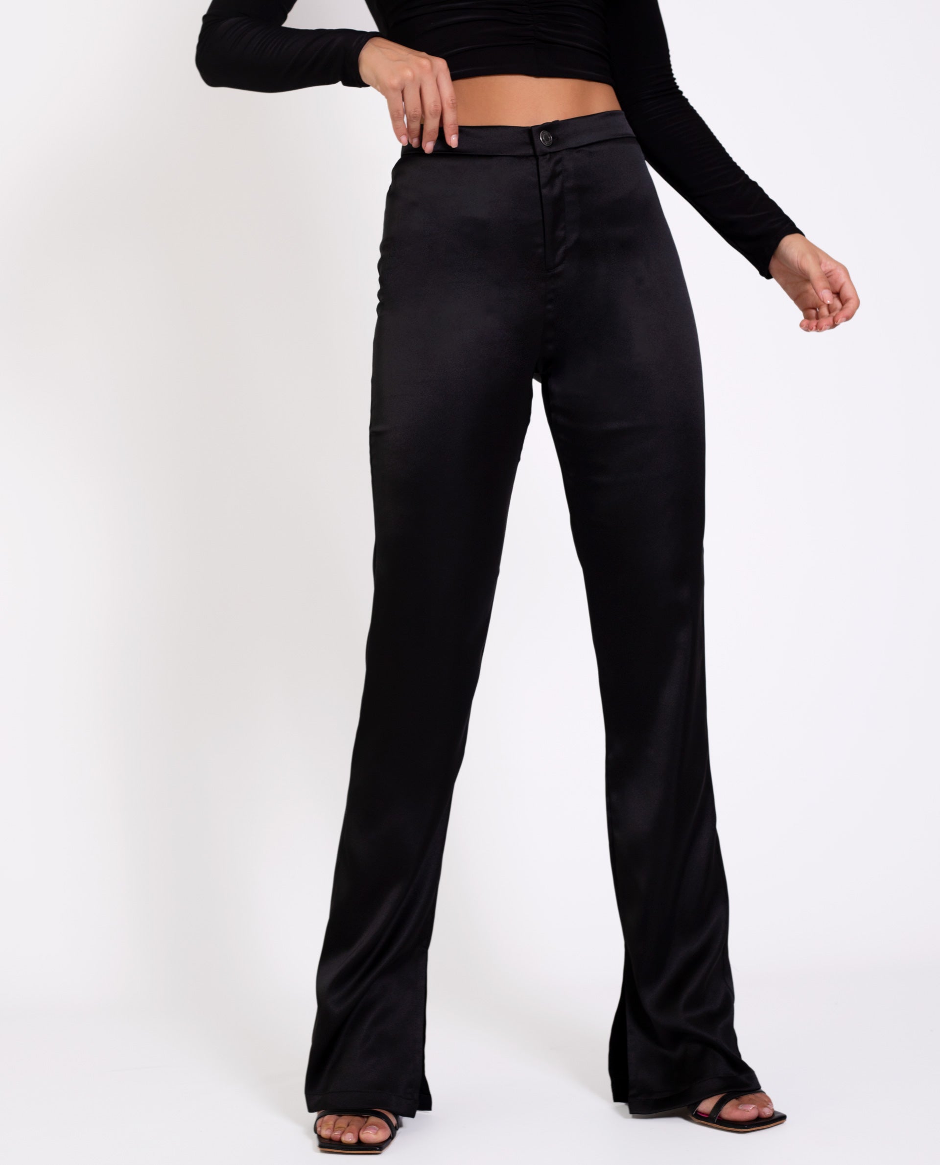 cepillo Buena voluntad pastel Women's Black Party Pants Bell Bell Collection THE-ARE