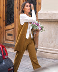 PANTALÓN SHADES OF ME | Pantalón Cropped de Mujer Ocre | Colección Casual THE-ARE