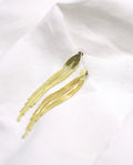 PENDIENTES GOLDEN | Pendientes largos dorado con tiras | Joyas de mujer | THE-ARE