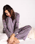 PIJAMA OVERJOYED | Pijama THE-ARE x @mariafrubies | Camisa Larga Geométrico