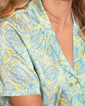 YELLOW DISORDER PJAMA Pijama Short Shirt Women's Paisley Print | THE-ARE x @mariafrubies