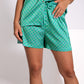 PIJAMA GREEN DILEMMA | Camisa Corta Pijama Mujer Flores Verde | THE-ARE x @mariafrubies