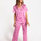 Pijama THE-ARE x @mariafrubies | Camisa Corta Pijama Flores Rosa