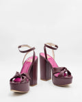 SANDALIA #1 | Sandalia de Tacón Burdeos con Plataforma | Zapatos THE-ARE