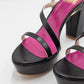 SANDALIA #4 | Sandalia de Tacón Negro con Plataforma | Zapatos THE-ARE