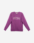 TRUST THE PROCESS | Sweatshirt roxa sem capuz com bordado para mulher | THE-ARE