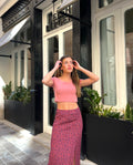 T-SHIRT READY TO LIVE | Top cor-de-rosa com mangas curtas para mulher | THE-ARE
