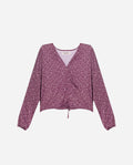 BLUSA SOME OF MY FAV | Blusa de Flores Burdeos con Manga Larga Estilo Boho | THE-ARE