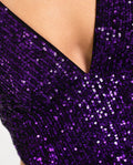 TOP DAZZLING | Top de Lentejuelas de Tirantes Morado | Colección Navidad THE-ARE