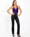 TOP DAZZLING | Top de Lentejuelas de Tirantes Morado | Colección Navidad THE-ARE
