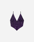 TOP DAZZLING | Top de Lentejuelas de Tirantes Morado | Colección Navidad THE-ARE