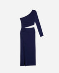 VESTIDO MRS ALVAREZ | Vestido elegante assimétrico com corte midi | Coleção de eventos THE-ARE